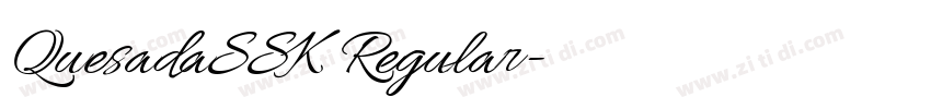 QuesadaSSK Regular字体转换 QuesadaSSK Regular字体转换